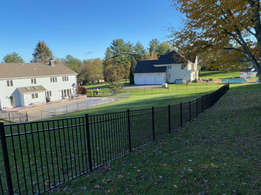 Aluminum Fencing installed in Bedford, NH.