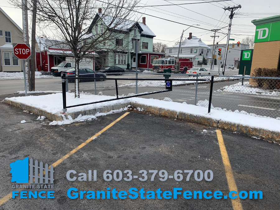 Commercial Swing Gates installed in Manchester, NH.