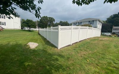 Vinyl Pool Fencing installed in Manchester, NH.