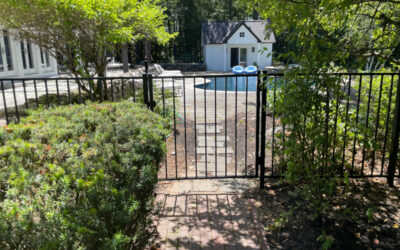 Black Aluminium Fence Installation in Goffstown, NH