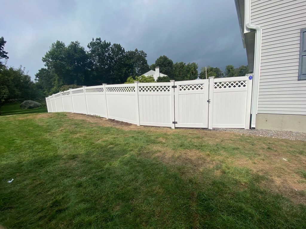 Vinyl Pool Fencing installed in Manchester, NH.