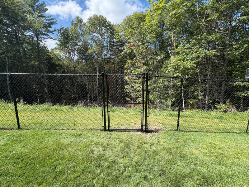 Chain Link Fence Installation in Windham, NH.