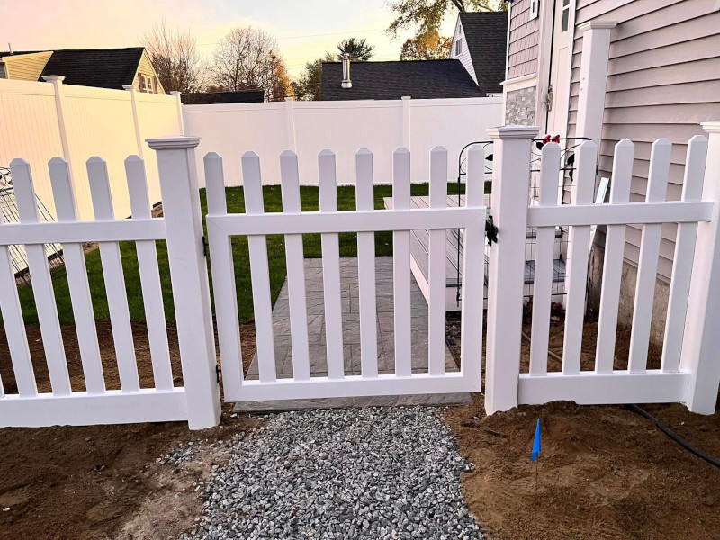 Granite State Fence completed a vinyl fence installation in Nashua, NH