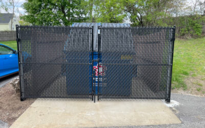 Dumpster Enclosure installed in Manchester, NH.