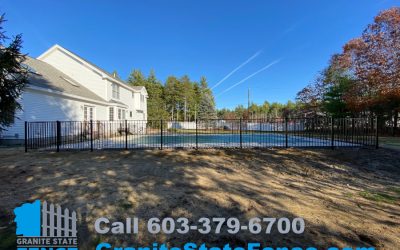 Aluminum Pool Fence Installed in Litchfield NH