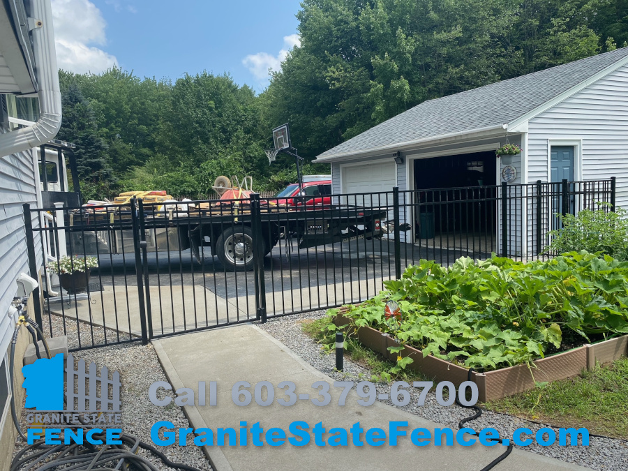 Aluminum Fence for Pool installed in Bedford, NH.