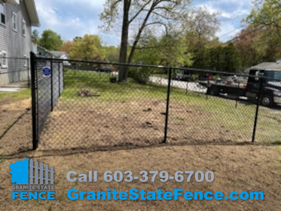 Chain Link Fence installation in Hudson, NH