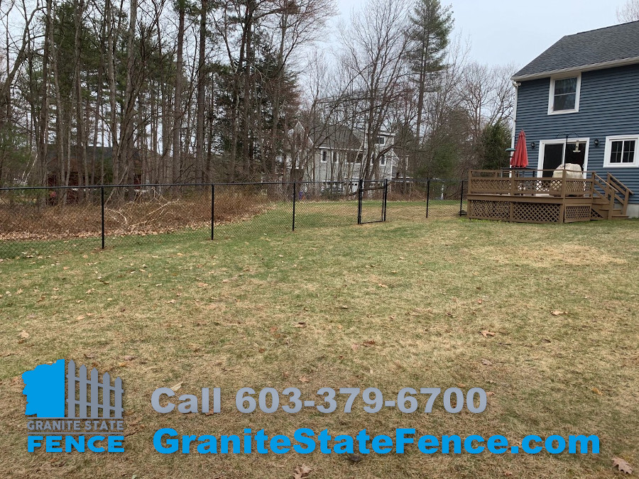 Chain Link Fencing for kids play space in Hampstead, NH