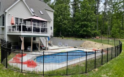 Pool Fence installation in Litchfield NH