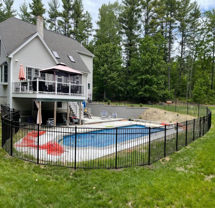 Pool Fence installation in Litchfield NH
