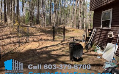 Chain Link Fencing for a dog kennel in Brookline, NH