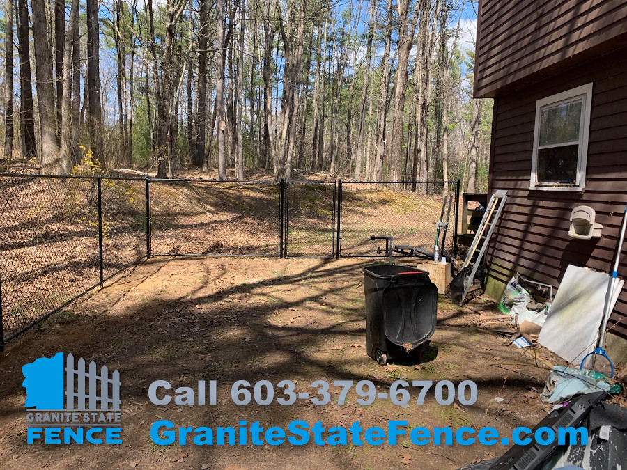 Chain Link Fencing for a dog kennel in Brookline, NH