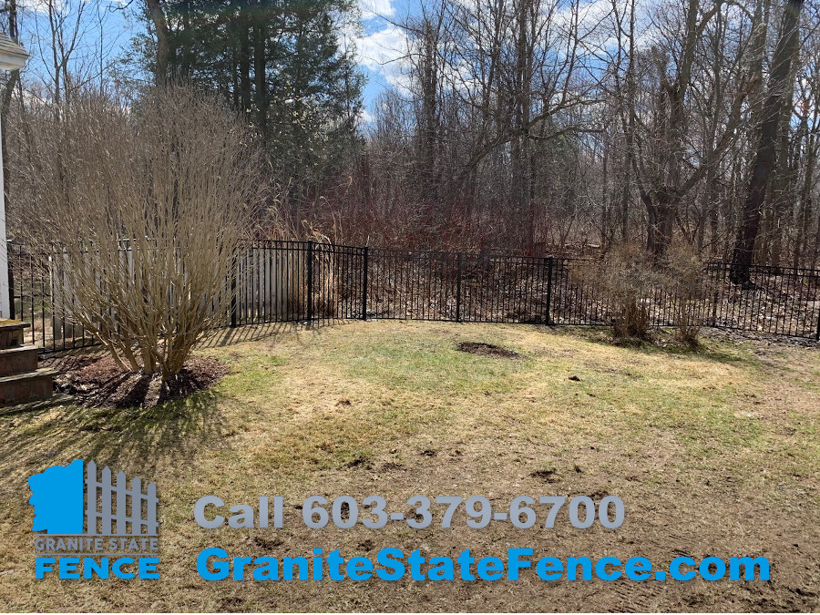 Black Aluminum Pool Fence in Derry, NH