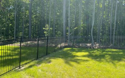 Black Aluminum Fencing installed in New Hampton NH