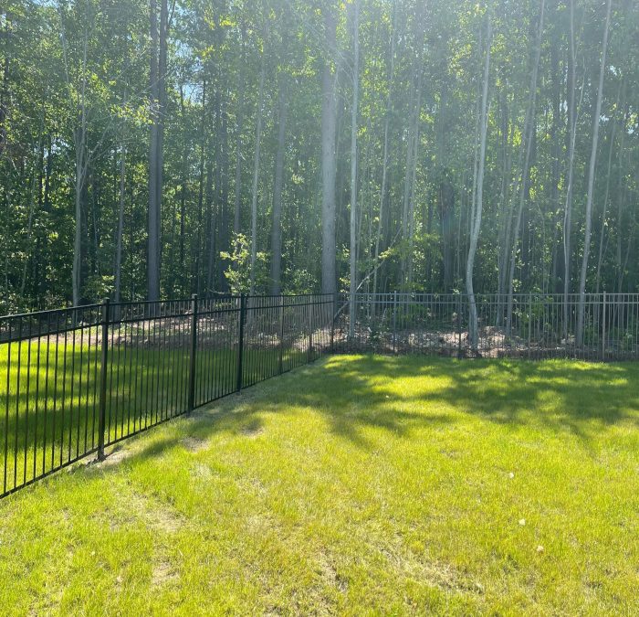 Black Aluminum Fencing installed in New Hampton NH