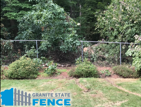 Repaired a six foot chain link fence in Andover, MA