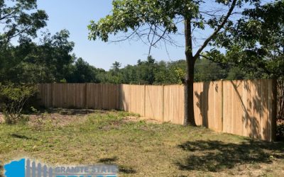 Cedar Fence Installation in Nashua, NH
