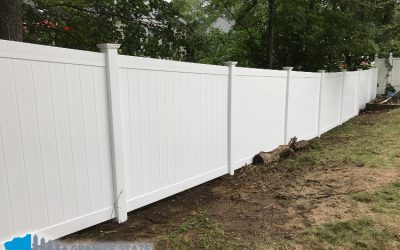 Installed a New Vinyl Fence in Salem, NH