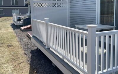 Vinyl Privacy Panel Fence Installation in Londonderry, NH