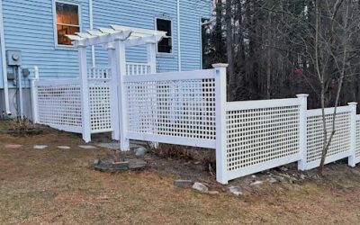 Custom Vinyl Lattice Fence & Pergola Design in Manchester, NH