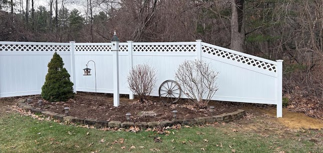 White Vinyl Fence Installation in Hudson, NH