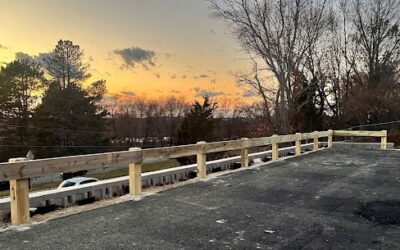 Commercial Wood Guardrail Installation in Beverly, MA