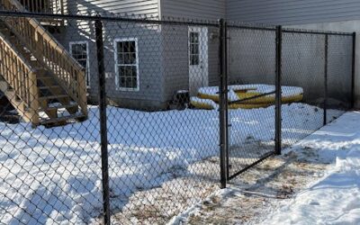 Black Chain Link Fence Installation in Salem, NH