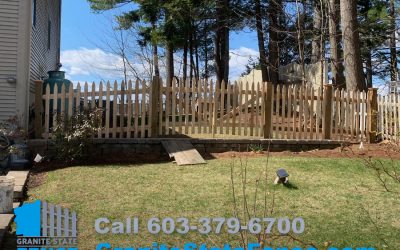 Custom Built Cedar Fence built onsite in Hampstead, NH