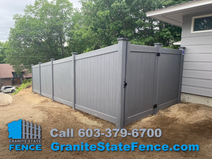 Certainteed Privacy Fence installed in Nashua, NH.