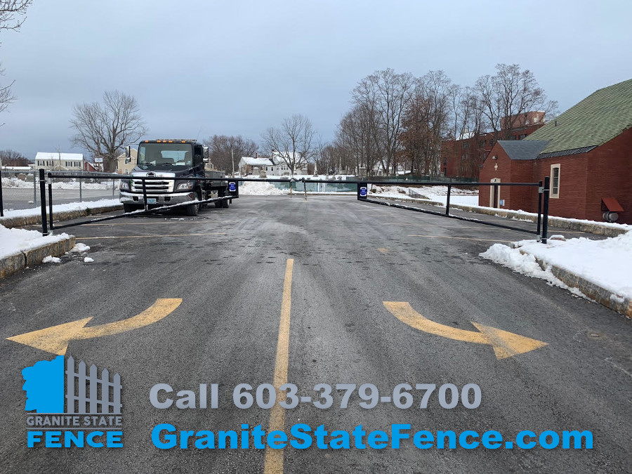 Commercial Swing Gates installed in Manchester, NH.