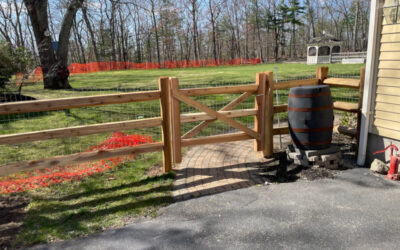 Cedar Fence Installed in Windham, NH.