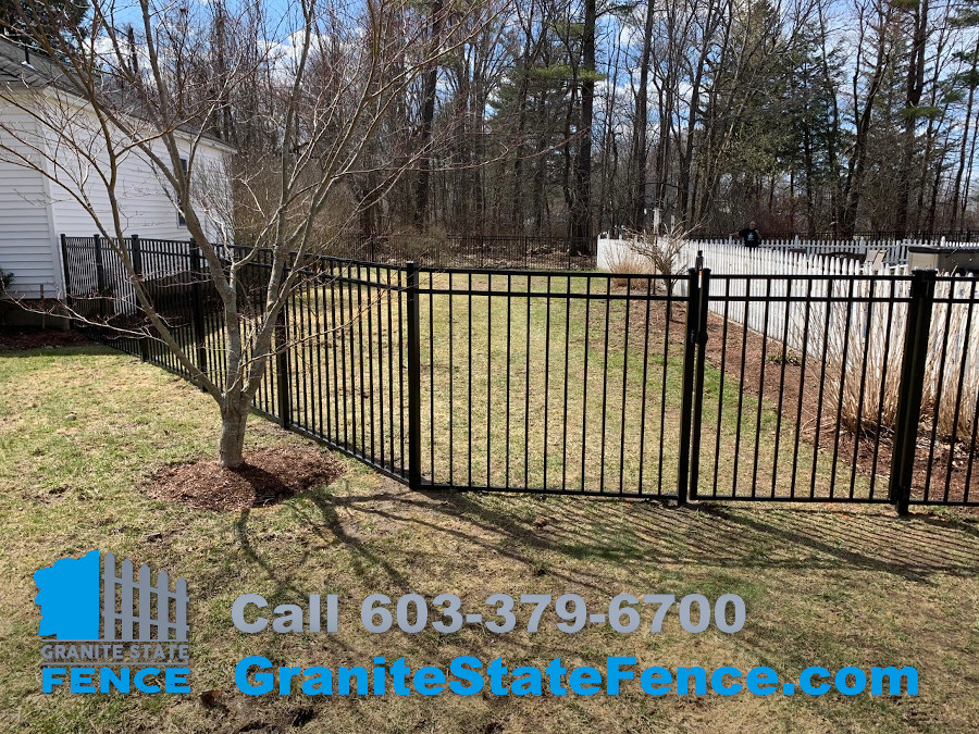 Black Aluminum Pool Fence in Derry, NH