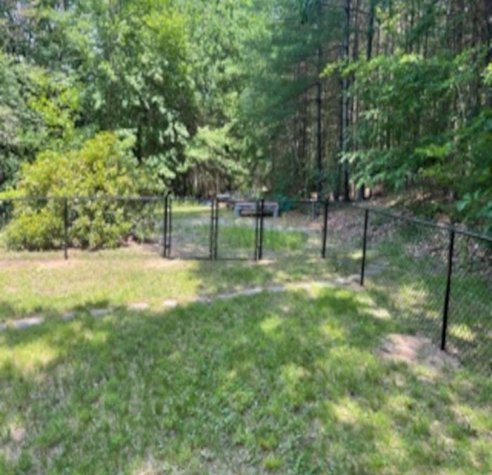 Black Chain Link Fencing installed in Nashua NH