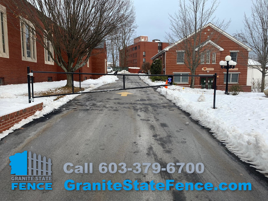 Commercial Swing Gates installed in Manchester, NH.