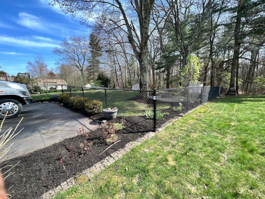 Chain Link Fence installed in Salem, NH.