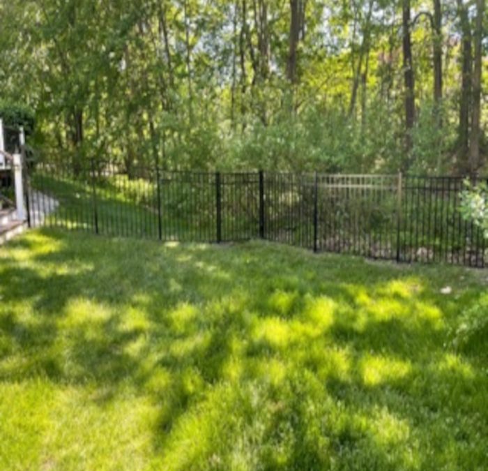 Aluminum Fence installed in Hudson, NH