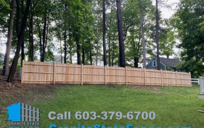 Cedar Privacy Fence installed in Hudson, NH.