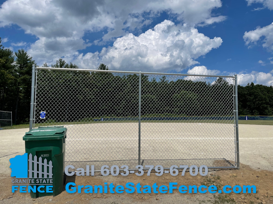 Ballfield Fencing installed in Londonderry, NH.