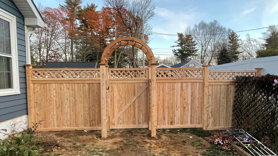 Cedar Privacy Fencing Installation in Derry, NH