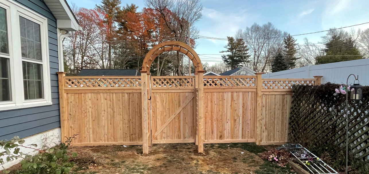 Cedar Privacy Fencing Installation in Derry, NH