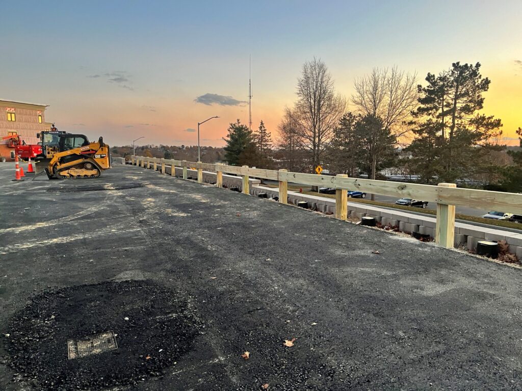 Commercial Wood Guardrail Installation in Beverly, MA