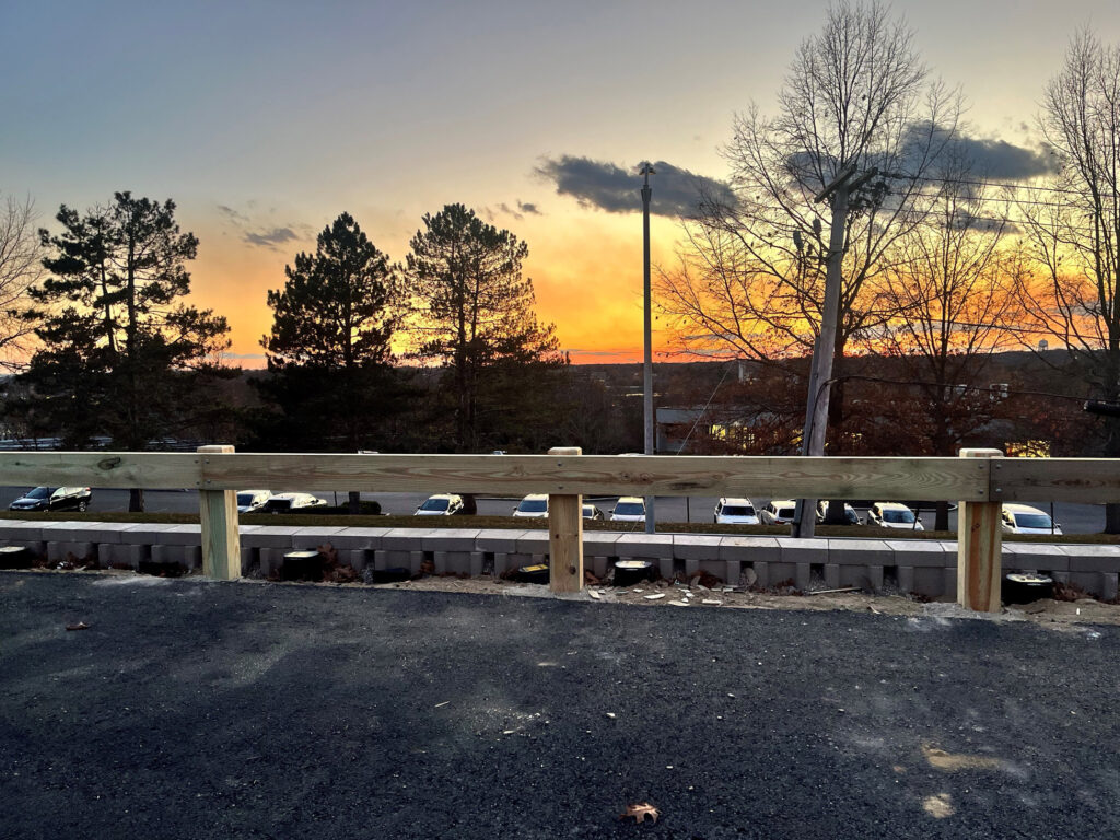 Commercial Wood Guardrail Installation in Beverly, MA