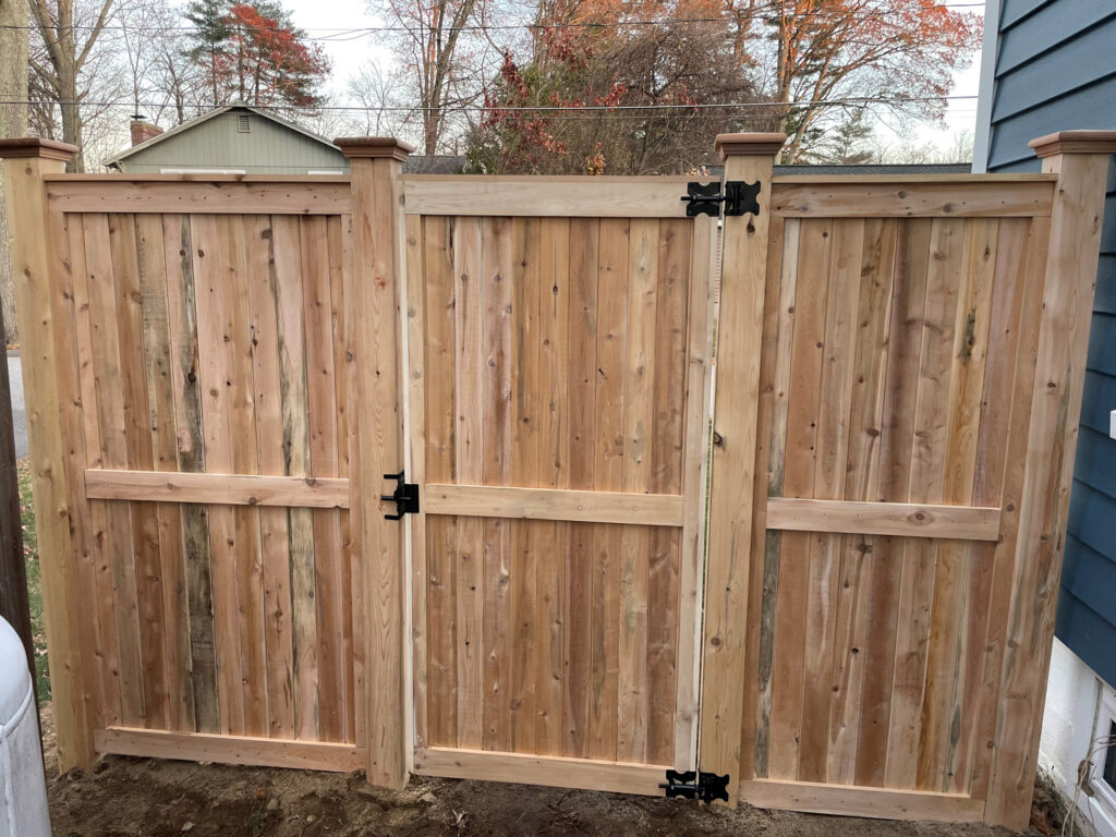 Cedar Privacy Fencing Installation in Derry, NH