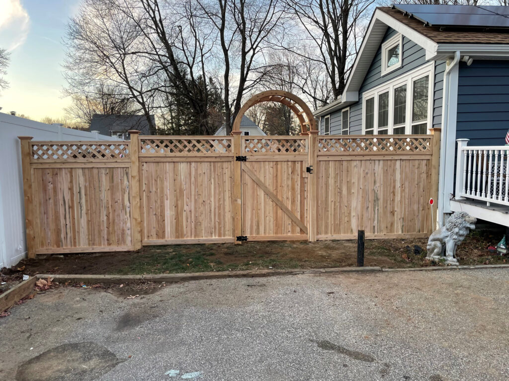 Cedar Privacy Fencing Installation in Derry, NH

