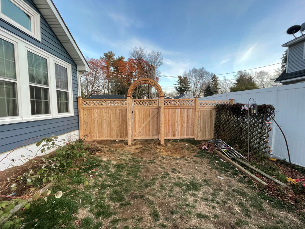 Cedar Privacy Fencing Installation in Derry, NH
