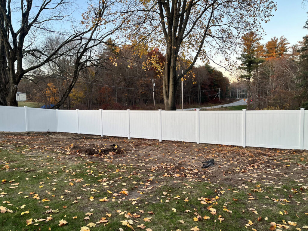 Privacy Vinyl Fence Installation in Londonderry, NH