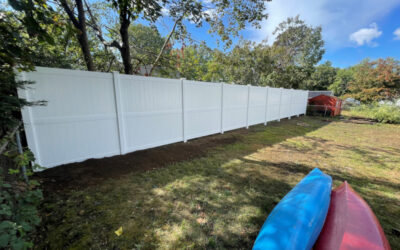 Vinyl Privacy Fence installed in Manchester, NH.