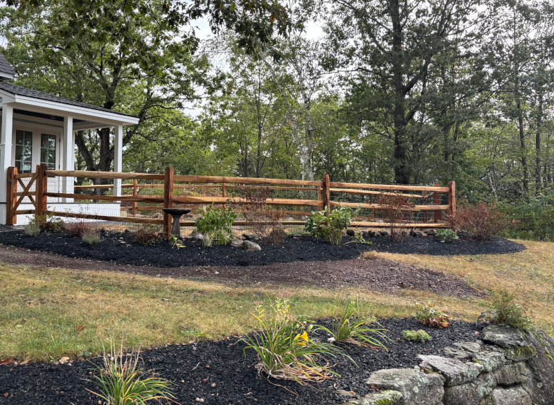 Check out this stunning 3-rail locust split rail fence with welded wire, recently installed by our expert team! This project blends rustic charm with practical functionality, perfectly framing a beautiful property. The combination of locust wood’s durability and the welded wire’s practicality makes this a top choice for homeowners seeking both beauty and function. The open rail design allows for clear sightlines, while the wire ensures added safety—perfect for gardens, yards, or rural properties. At Granite State Fence, we’re your trusted local fencing experts, proudly serving Londonderry, NH, and surrounding communities in New Hampshire and Massachusetts. We specialize in high-quality fence installations that blend security, style, and durability. Call us at (603) 379-6700 or email info@GraniteStateFence.com to transform your property today!