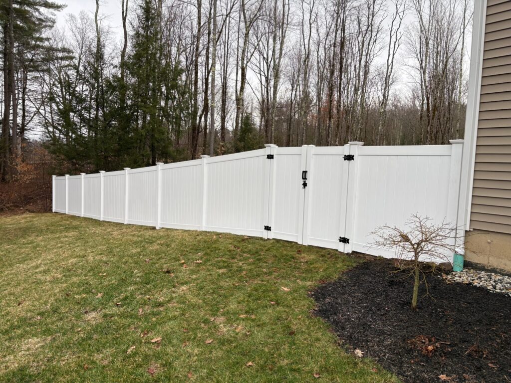 Vinyl Privacy Fence Installation in Chester, NH