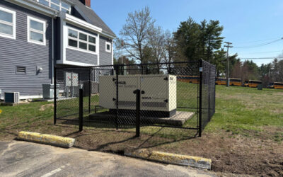 Commercial Chain Link Fence Installation in Townsend, MA.